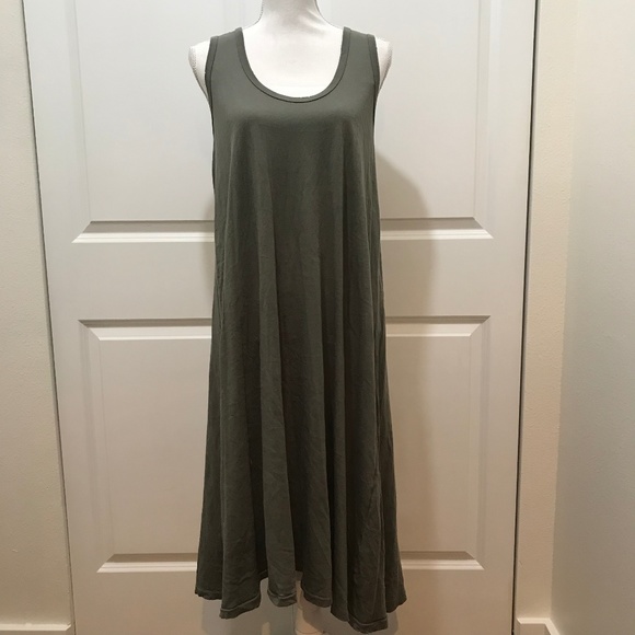 THE GREAT. Dresses & Skirts - The Great. Swing Dress, Olive Green, Racerback